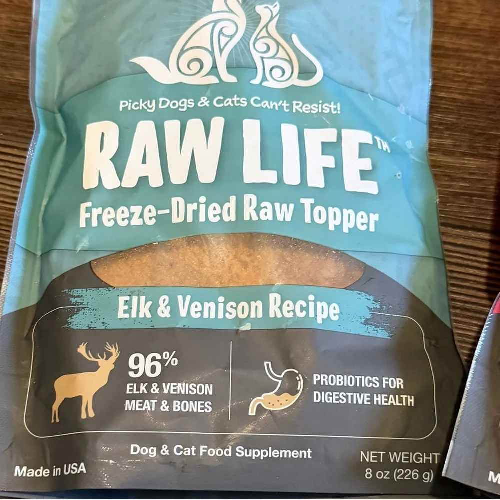 Raw Life Freeze Dried Meal Toppers - 3 Packages